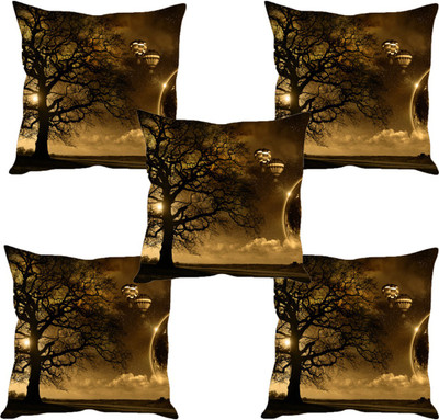 

Sleep Nature's Abstract Cushions Cover(Pack of 5, 30.63 cm*30.63 cm, Multicolor)