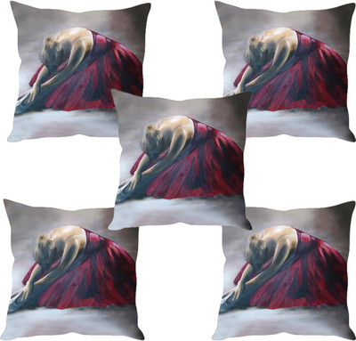 

Sleep Nature's Abstract Cushions Cover(Pack of 5, 30.63 cm*30.63 cm, Multicolor)