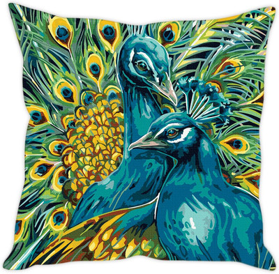 

Sleep Nature's Abstract Cushions Cover(40.63 cm*40.63 cm, Multicolor)