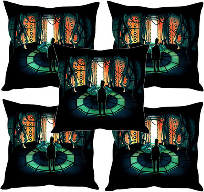 

Sleep Nature's Printed Cushions Cover(Pack of 5, 40.63 cm*40.63 cm, Multicolor)