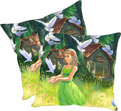 

Sleep Nature's Printed Cushions Cover(Pack of 2, 40.63 cm*40.63 cm, Multicolor)