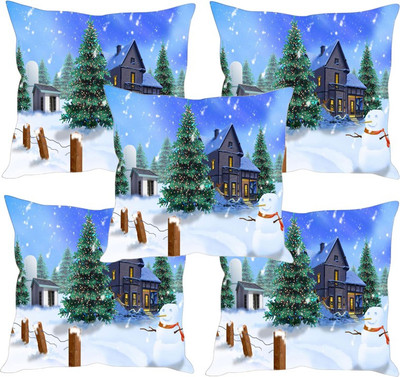 

Sleep Nature's Printed Cushions Cover(Pack of 5, 40.63 cm*40.63 cm, Multicolor)