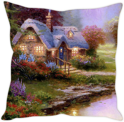 

Sleep Nature's Abstract Cushions Cover(30.63 cm*30.63 cm, Multicolor)