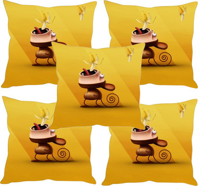 

Sleep Nature's Printed Cushions Cover(Pack of 5, 40.63 cm*40.63 cm, Multicolor)