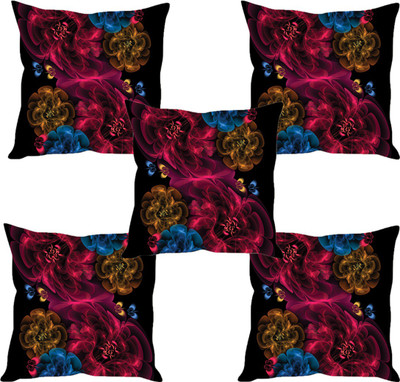 

Sleep Nature's Abstract Cushions Cover(Pack of 5, 30.63 cm*30.63 cm, Multicolor)