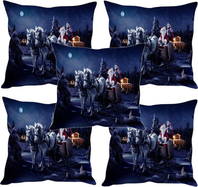 

Sleep Nature's Printed Cushions Cover(Pack of 5, 40.63 cm*40.63 cm, Multicolor)
