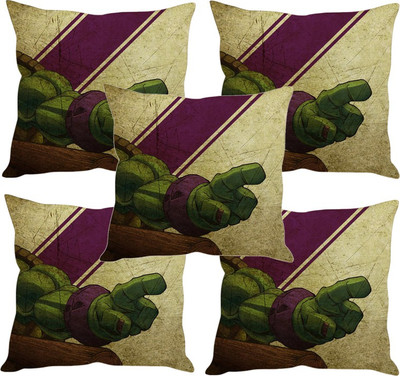 

Sleep Nature's Printed Cushions Cover(Pack of 5, 30.63 cm*30.63 cm, Multicolor)