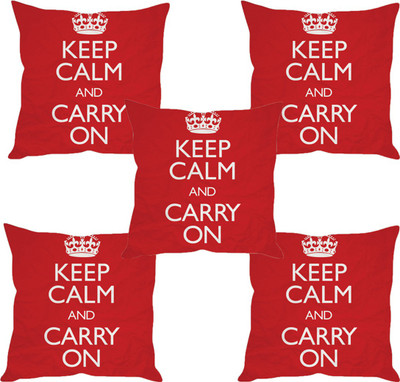 

Sleep Nature's Abstract Cushions Cover(Pack of 5, 30.63 cm*30.63 cm, Multicolor)