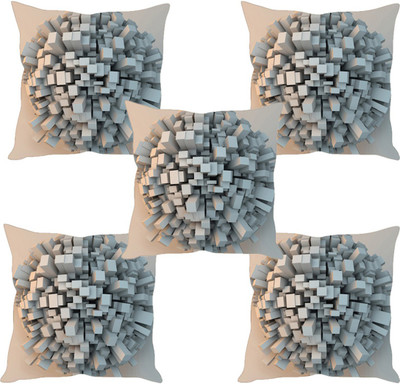 

Sleep Nature's Abstract Cushions Cover(Pack of 5, 30.63 cm*30.63 cm, Multicolor)