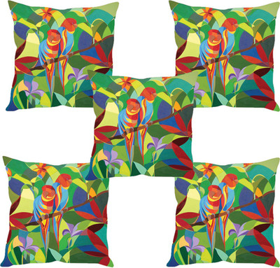 

Sleep Nature's Abstract Cushions Cover(Pack of 5, 40.63 cm*40.63 cm, Multicolor)