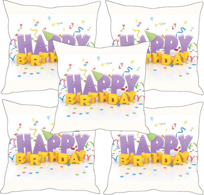 

Sleep Nature's Printed Cushions Cover(Pack of 5, 40.63 cm*40.63 cm, Multicolor)