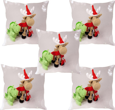 

Sleep Nature's Abstract Cushions Cover(Pack of 5, 30.63 cm*30.63 cm, Multicolor)