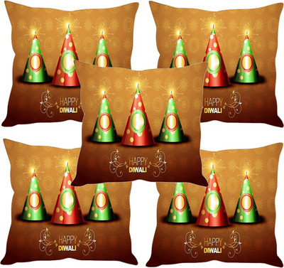

Sleep Nature's Printed Cushions Cover(Pack of 5, 40.63 cm*40.63 cm, Multicolor)