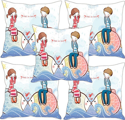 

Sleep Nature's Printed Cushions Cover(Pack of 5, 40.63 cm*40.63 cm, Multicolor)