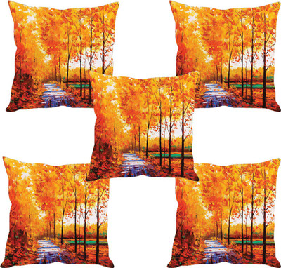 

Sleep Nature's Abstract Cushions Cover(Pack of 5, 40.63 cm*40.63 cm, Multicolor)