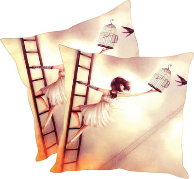 

Sleep Nature's Printed Cushions Cover(Pack of 2, 40.63 cm*40.63 cm, Multicolor)
