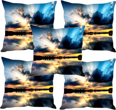 

Sleep Nature's Printed Cushions Cover(Pack of 5, 30.63 cm*30.63 cm, Multicolor)
