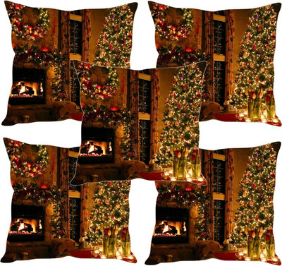 

Sleep Nature's Printed Cushions Cover(Pack of 5, 30.63 cm*30.63 cm, Multicolor)
