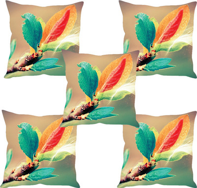 

Sleep Nature's Abstract Cushions Cover(Pack of 5, 40.63 cm*40.63 cm, Multicolor)