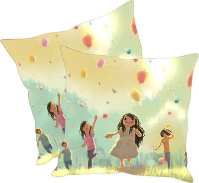 

Sleep Nature's Printed Cushions Cover(Pack of 2, 30.63 cm*30.63 cm, Multicolor)
