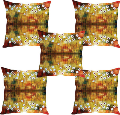 

Sleep Nature's Abstract Cushions Cover(Pack of 5, 40.63 cm*40.63 cm, Multicolor)