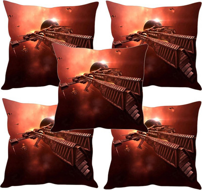 

Sleep Nature's Printed Cushions Cover(Pack of 5, 30.63 cm*30.63 cm, Multicolor)