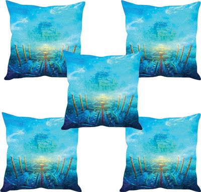 

Sleep Nature's Abstract Cushions Cover(Pack of 5, 40.63 cm*40.63 cm, Multicolor)