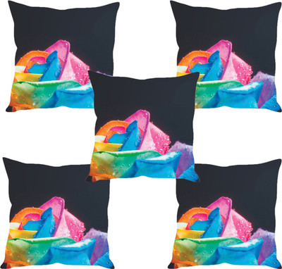 

Sleep Nature's Abstract Cushions Cover(Pack of 5, 40.63 cm*40.63 cm, Multicolor)