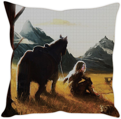 

Sleep Nature's Abstract Cushions Cover(30.63 cm*30.63 cm, Multicolor)