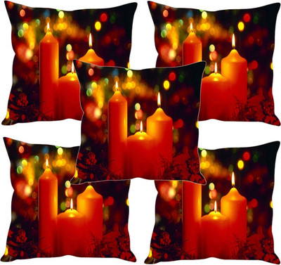 

Sleep Nature's Printed Cushions Cover(Pack of 5, 40.63 cm*40.63 cm, Multicolor)