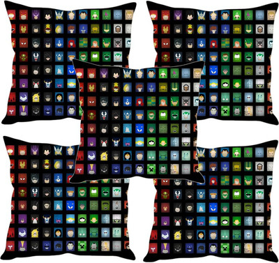

Sleep Nature's Printed Cushions Cover(Pack of 5, 40.63 cm*40.63 cm, Multicolor)