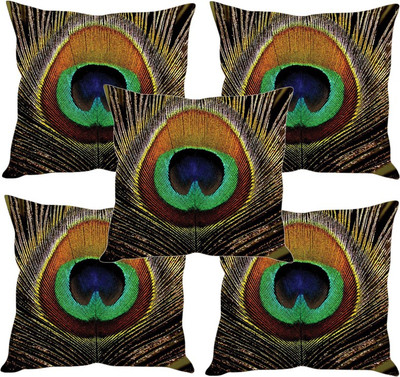 

Sleep Nature's Printed Cushions Cover(Pack of 5, 30.63 cm*30.63 cm, Multicolor)