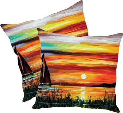 

Sleep Nature's Printed Cushions Cover(Pack of 2, 30.63 cm*30.63 cm, Multicolor)