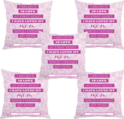 

Sleep Nature's Abstract Cushions Cover(Pack of 5, 40.63 cm*40.63 cm, Multicolor)