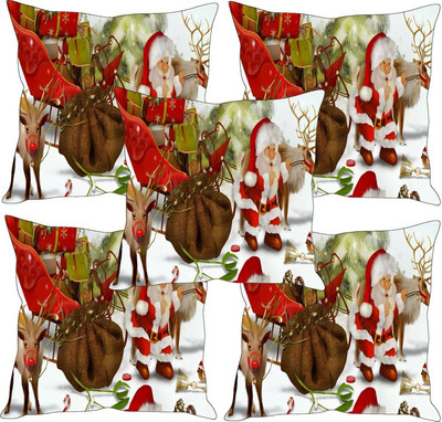 

Sleep Nature's Printed Cushions Cover(Pack of 5, 40.63 cm*40.63 cm, Multicolor)