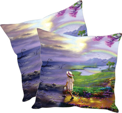 

Sleep Nature's Printed Cushions Cover(Pack of 2, 40.63 cm*40.63 cm, Multicolor)
