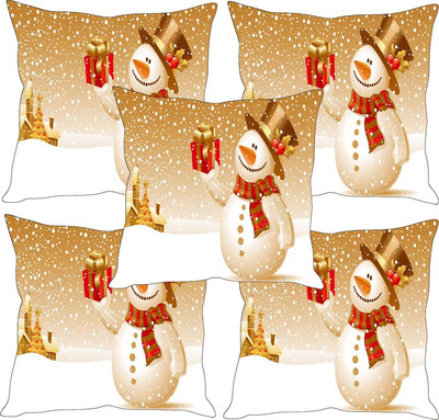 

Sleep Nature's Printed Cushions Cover(Pack of 5, 30.63 cm*30.63 cm, Multicolor)