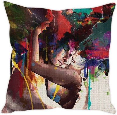 

Sleep Nature's Abstract Cushions Cover(40.63 cm*40.63 cm, Multicolor)