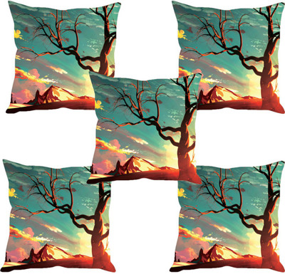 

Sleep Nature's Abstract Cushions Cover(Pack of 5, 30.63 cm*30.63 cm, Multicolor)
