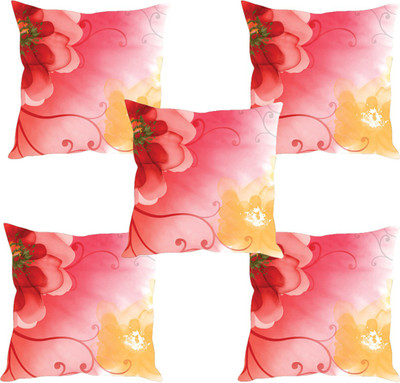 

Sleep Nature's Abstract Cushions Cover(Pack of 5, 30.63 cm*30.63 cm, Multicolor)