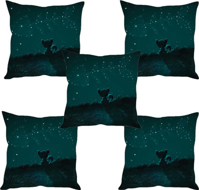 

Sleep Nature's Abstract Cushions Cover(Pack of 5, 40.63 cm*40.63 cm, Multicolor)