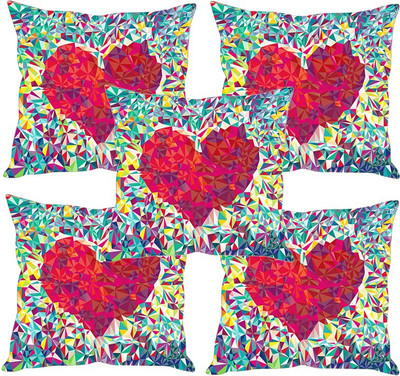 

Sleep Nature's Printed Cushions Cover(Pack of 5, 30.63 cm*30.63 cm, Multicolor)
