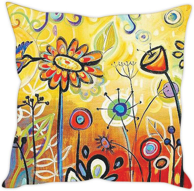 

Sleep Nature's Abstract Cushions Cover(30.63 cm*30.63 cm, Multicolor)