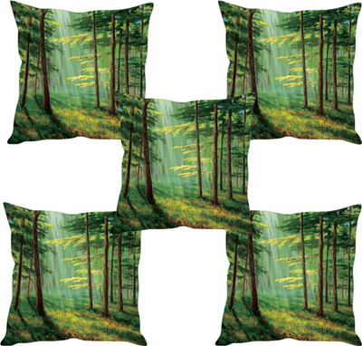 

Sleep Nature's Abstract Cushions Cover(Pack of 5, 30.63 cm*30.63 cm, Multicolor)