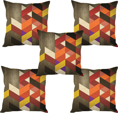 

Sleep Nature's Abstract Cushions Cover(Pack of 5, 40.63 cm*40.63 cm, Multicolor)