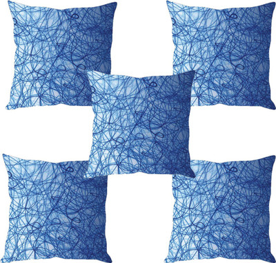 

Sleep Nature's Abstract Cushions Cover(Pack of 5, 30.63 cm*30.63 cm, Multicolor)