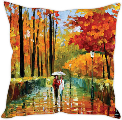 

Sleep Nature's Abstract Cushions Cover(30.63 cm*30.63 cm, Multicolor)