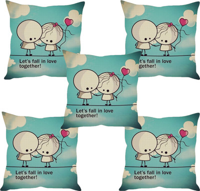 

Sleep Nature's Abstract Cushions Cover(Pack of 5, 40.63 cm*40.63 cm, Multicolor)