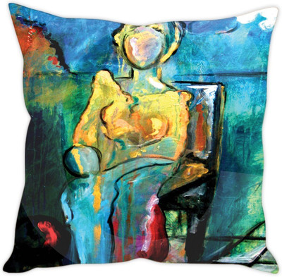 

Sleep Nature's Abstract Cushions Cover(40.63 cm*40.63 cm, Multicolor)