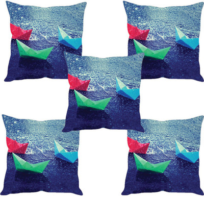 

Sleep Nature's Abstract Cushions Cover(Pack of 5, 30.63 cm*30.63 cm, Multicolor)